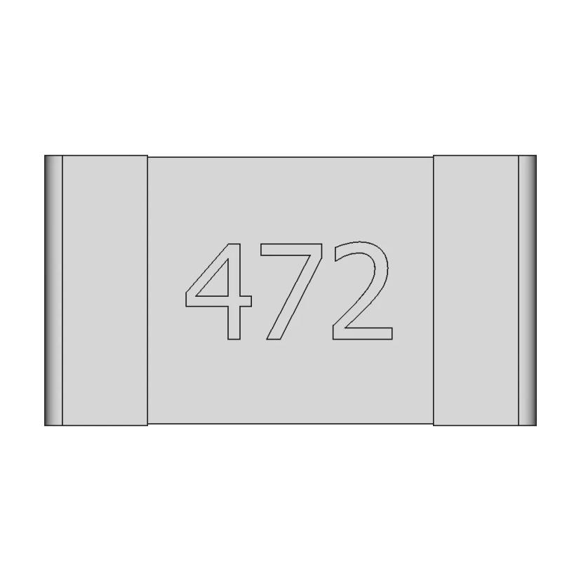 Resistencia Smd 472 0603 1 | CAD Model for Energy Systems