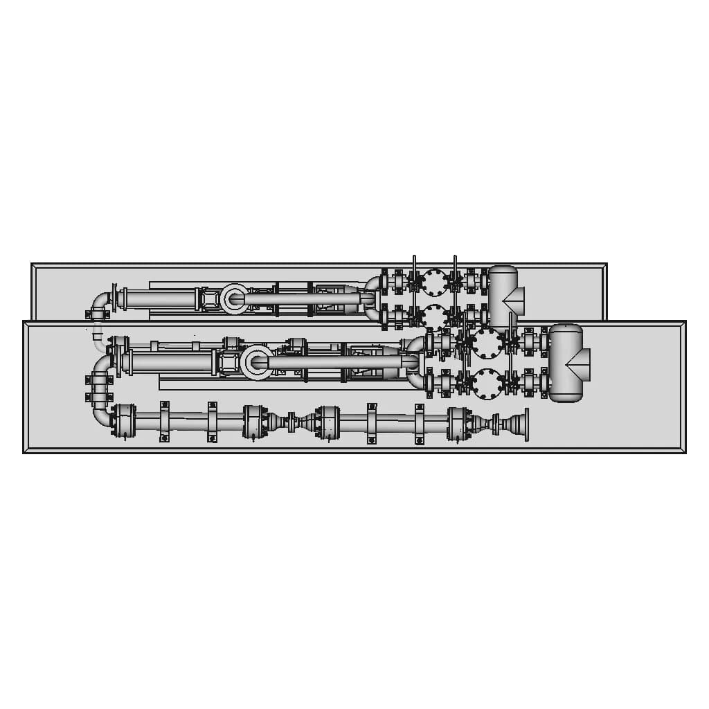 Reactor Skid And Pump 1 | CAD Model for Energy Systems_270_0_degree_snapshot
