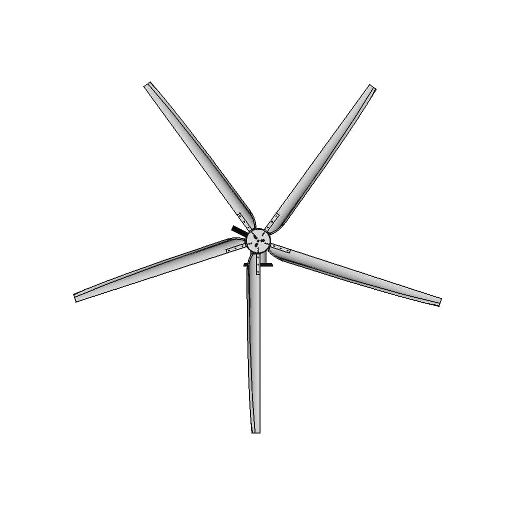 Vertical Axis Wind Turbine 9 | CAD Model for Energy Systems_0_90_degree_snapshot