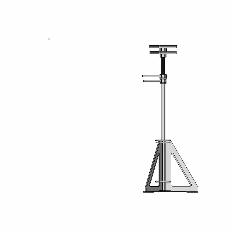 Jack Stand Fixture Weldment Assembly 1 | Industrial CAD Design