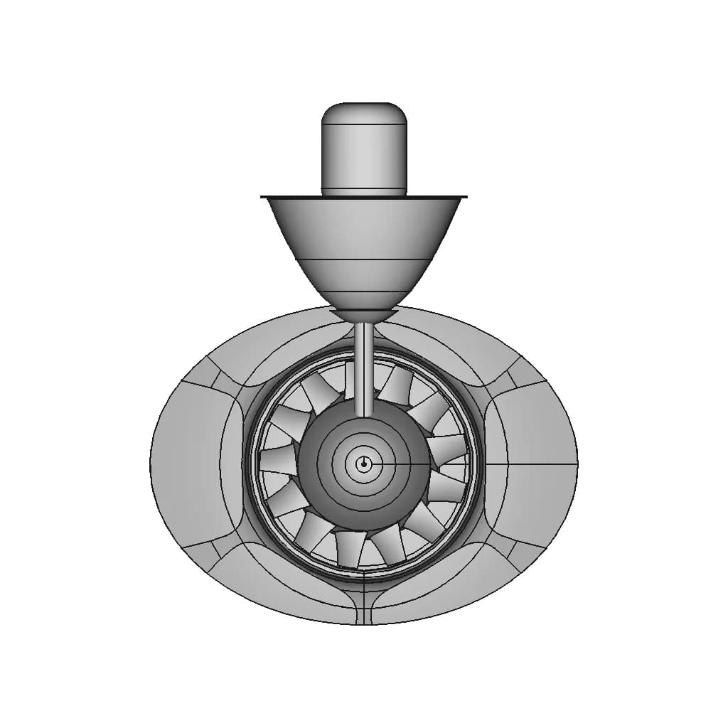 Helioeo Sun And Windturbine 1 | CAD Model for Energy Systems_270_0_degree_snapshot