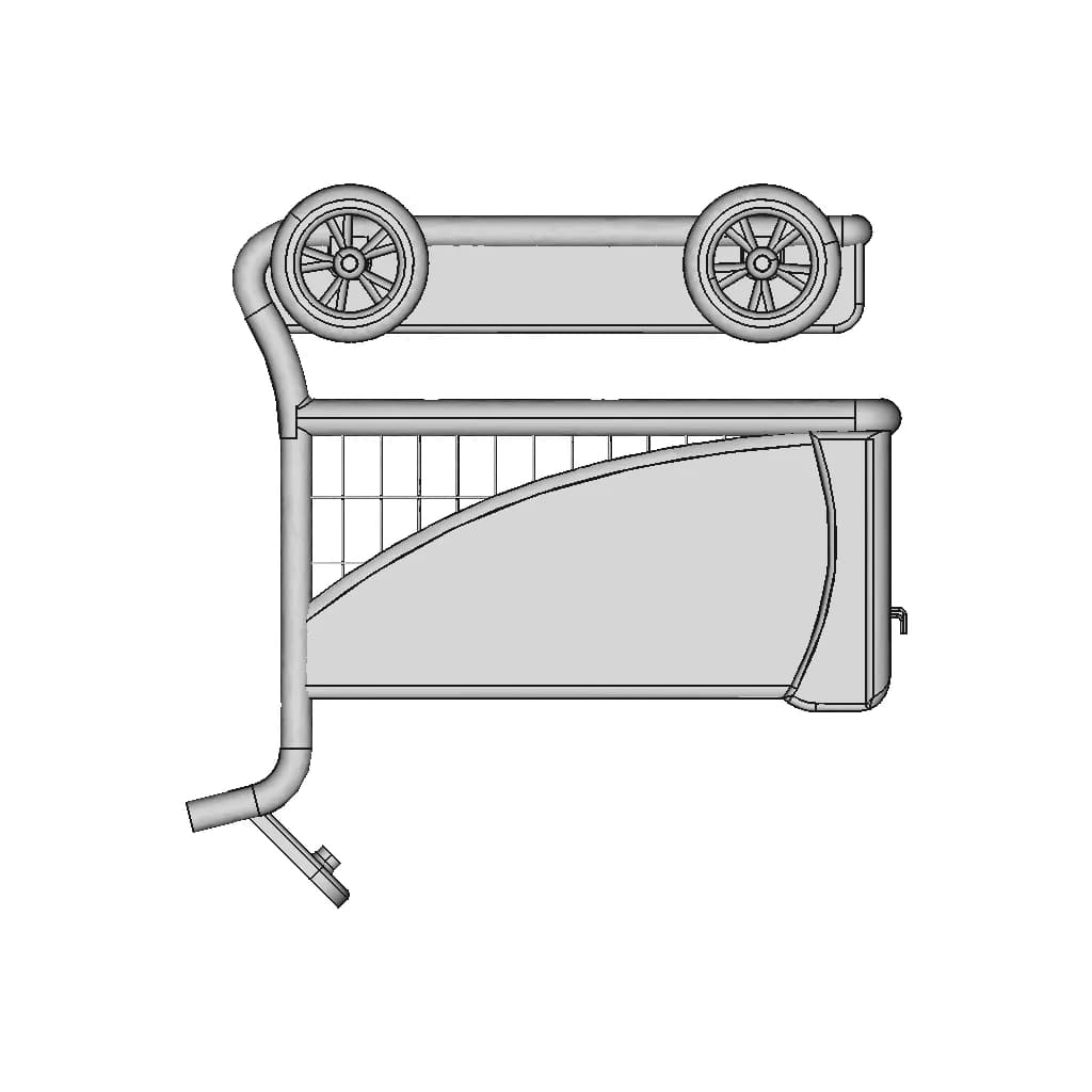 Smart Shopping Cart 1 | Industrial CAD Design_270_0_degree_snapshot