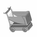 Smart Shopping Cart 1 | Industrial CAD Design_60_30_degree_snapshot