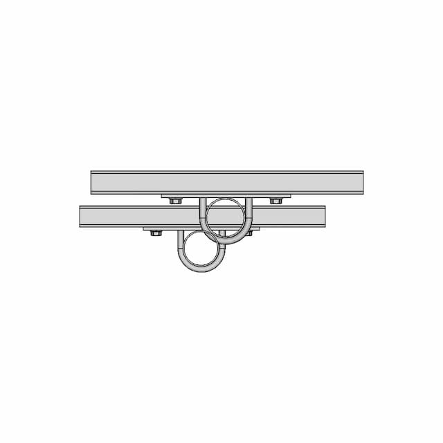 Pipe Connection To Channel Strut Electrical Mechanical Solidworks | CAD Model for Energy Systems