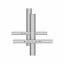 Pipe Connection To Channel Strut Electrical Mechanical Solidworks | CAD Model for Energy Systems_270_0_degree_snapshot