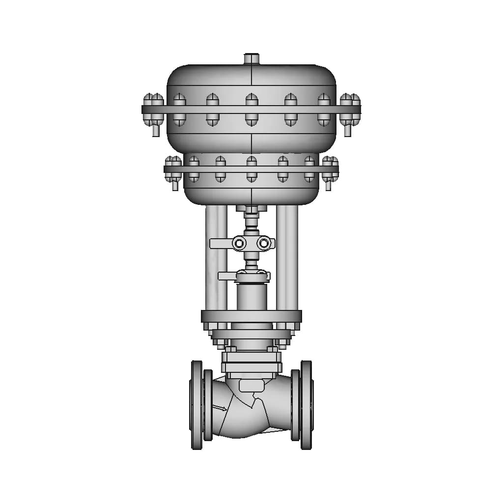 1 Inch Control Valve 1 | CAD Model for Energy Systems_0_0_degree_snapshot