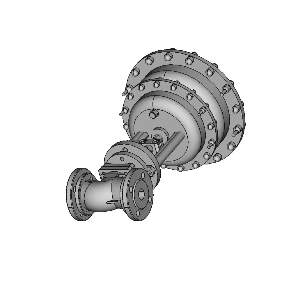 1 Inch Control Valve 1 | CAD Model for Energy Systems_60_30_degree_snapshot