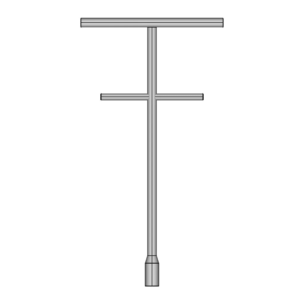 T Handle Socket Wrench 1 | Industrial CAD Design_0_0_degree_snapshot