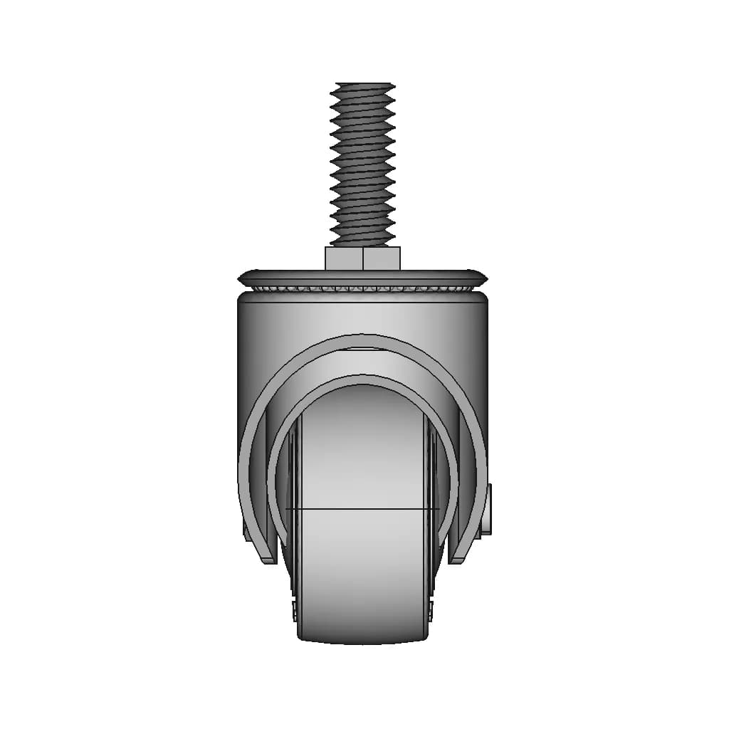Castor Hod 2 Inch Pu Sts 1 | Industrial CAD Design_0_90_degree_snapshot