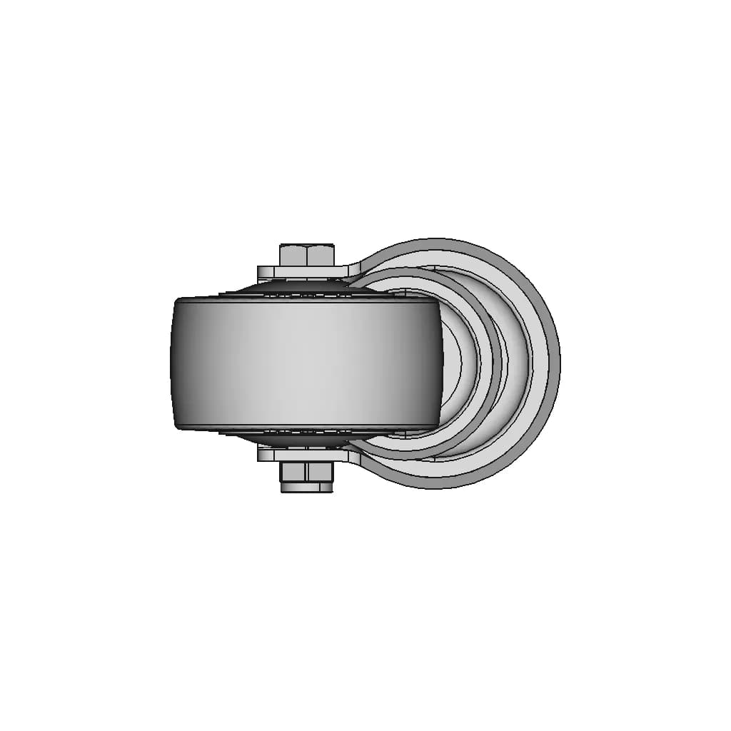 Castor Hod 2 Inch Pu Sts 1 | Industrial CAD Design_90_0_degree_snapshot