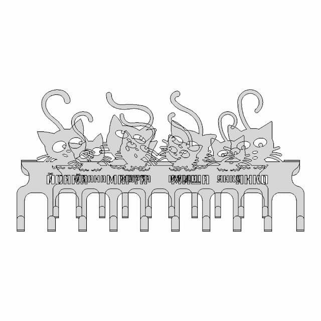 Door Hanger With 10 Hooks And 2 Door | Industrial CAD Design