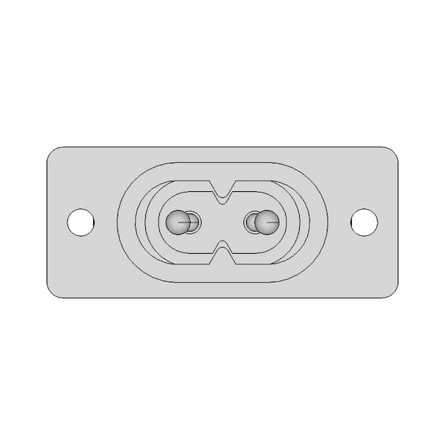 Iec320 C8 Power Inlet 1 | CAD Model for Energy Systems