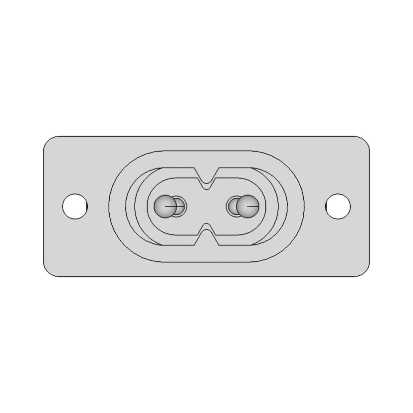 Iec320 C8 Power Inlet 1 | CAD Model for Energy Systems