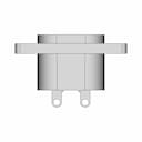 Iec320 C8 Power Inlet 1 | CAD Model for Energy Systems_90_0_degree_snapshot