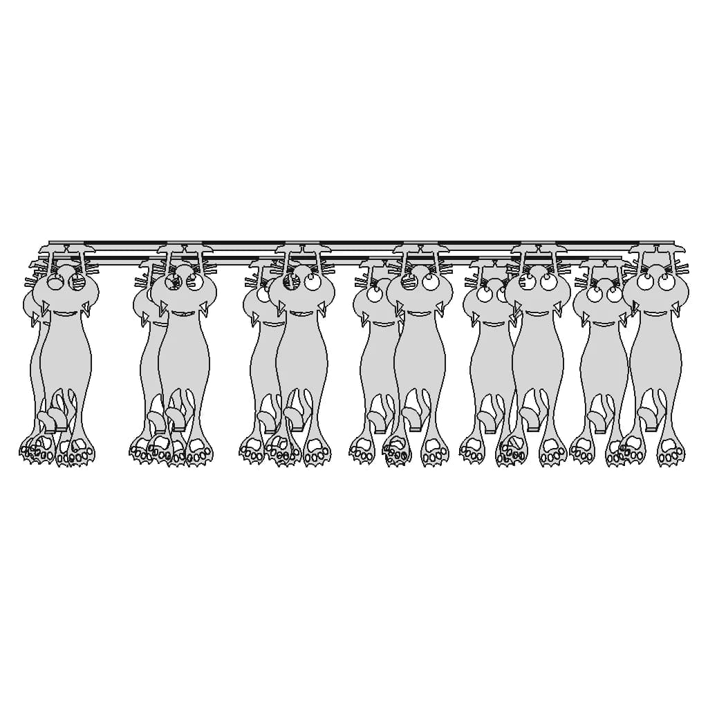 6 X Cats Door Hanger From Coated Inox | Industrial CAD Design_0_0_degree_snapshot