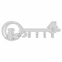 Metal Key Hanger With 4 Hooks For Mounting | Industrial CAD Design_0_0_degree_snapshot