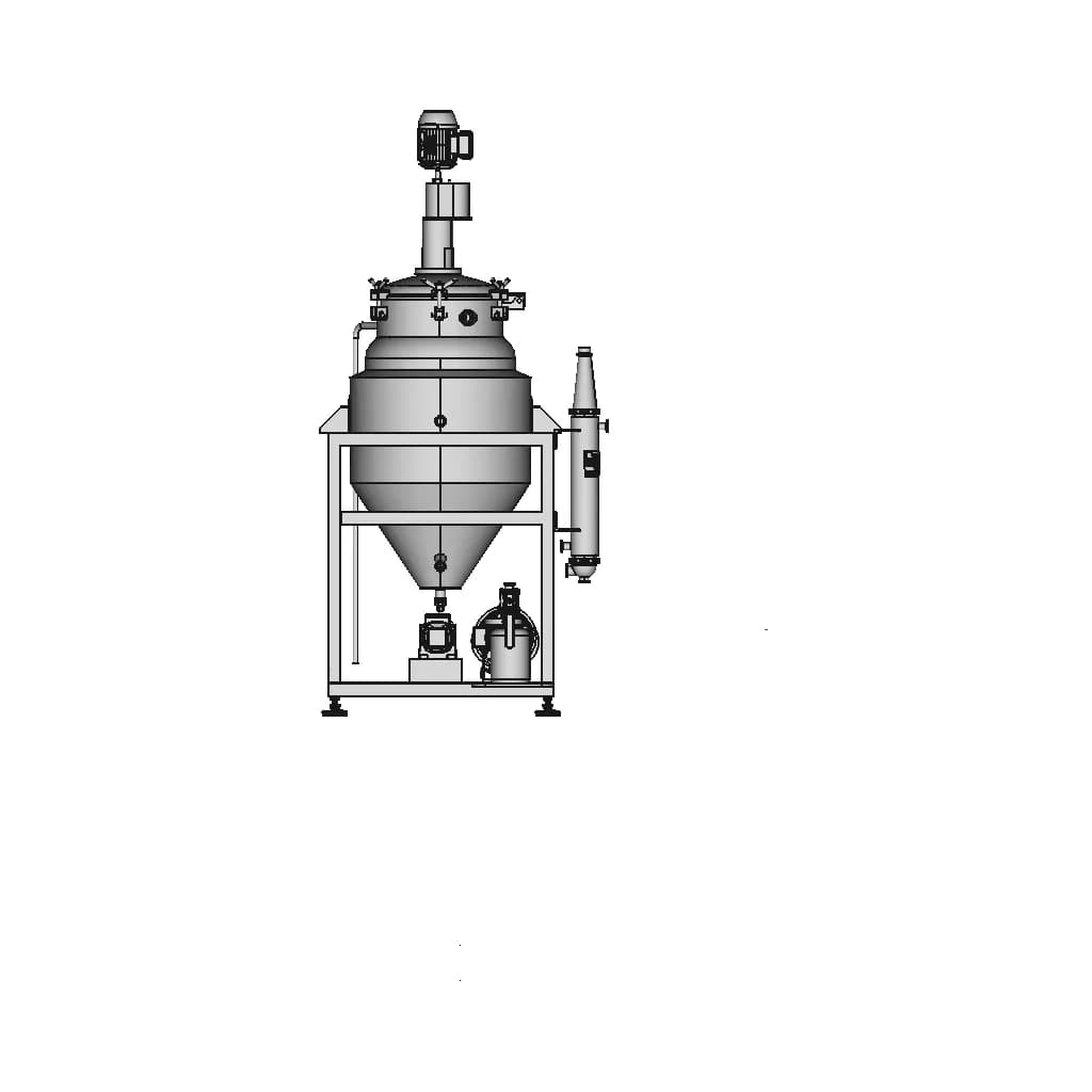 Degradation Vessel With Gear Pump 1 | CAD Model for Energy Systems_0_270_degree_snapshot