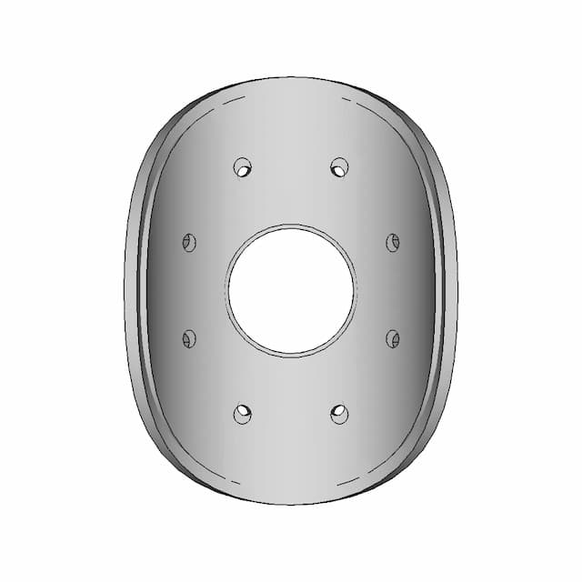 Curved Circular Plate 1 | Industrial CAD Design