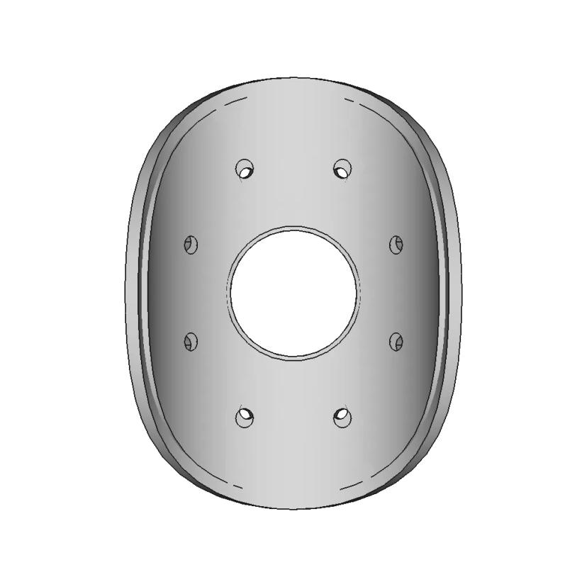 Curved Circular Plate 1 | Industrial CAD Design