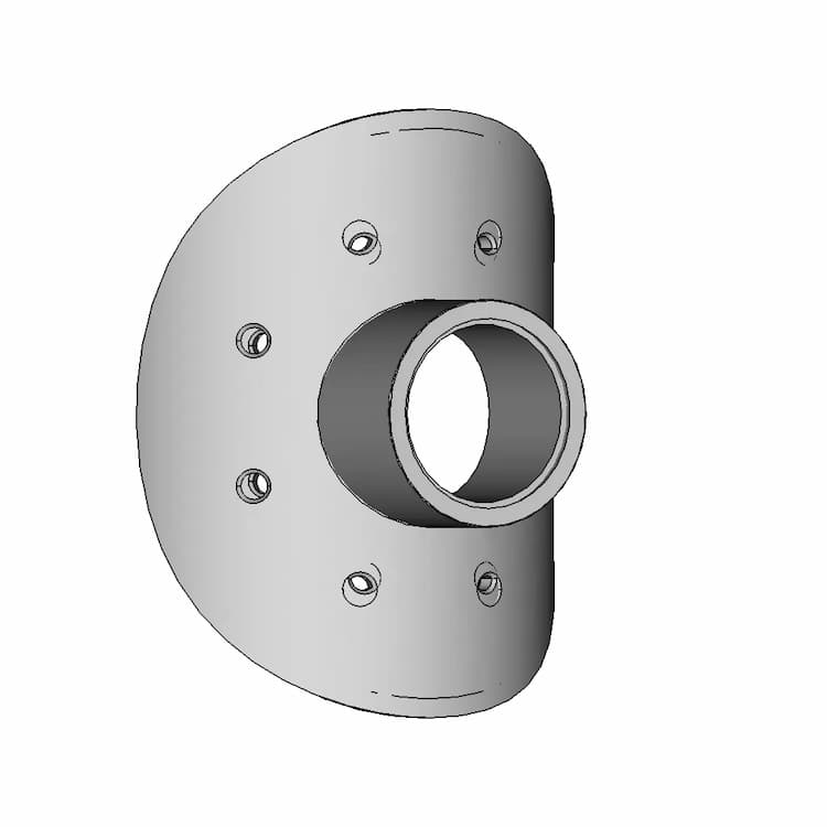 Curved Circular Plate 1 | Industrial CAD Design