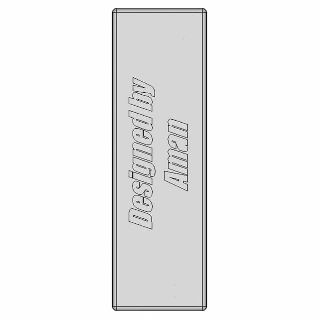 Multi Usb Wall Type Mounting For Pc With | Industrial CAD Design