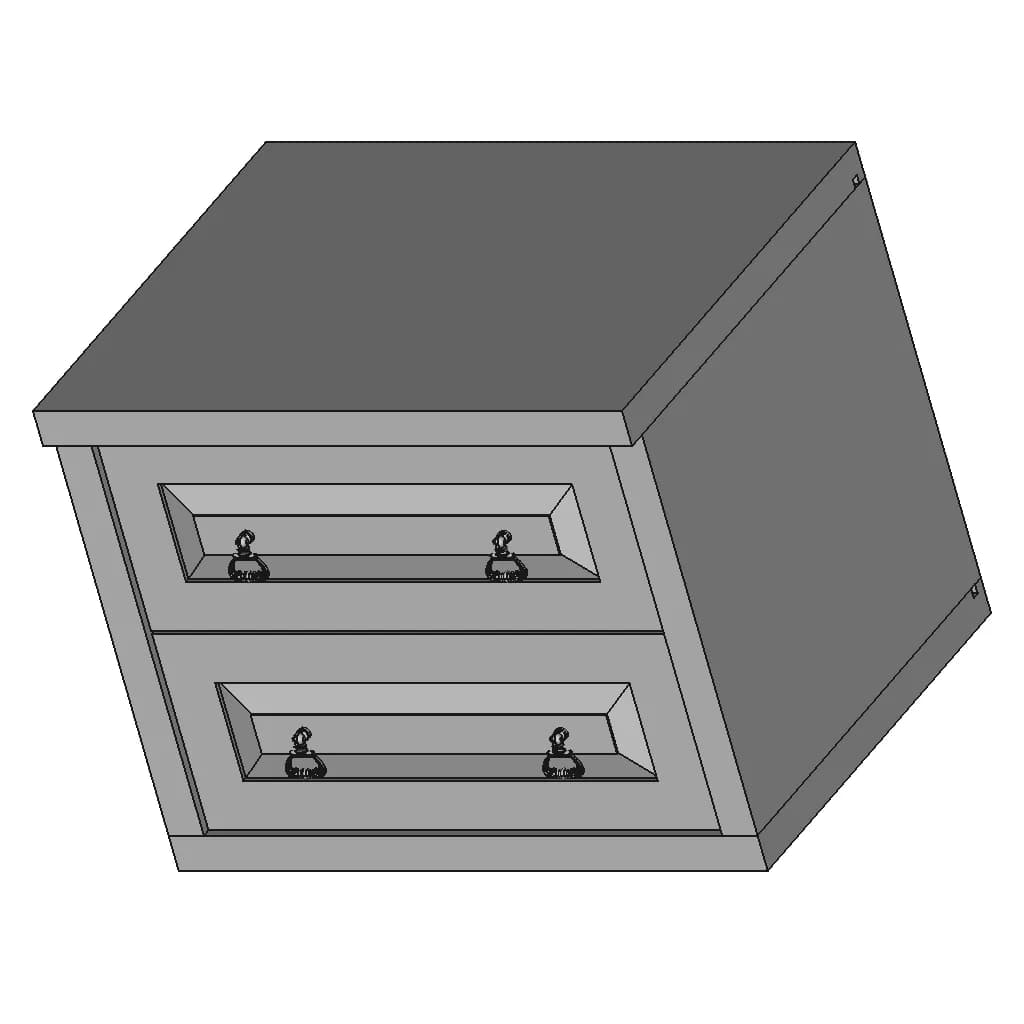 Komodin Oak Wood Nightstand 1 | Industrial CAD Design_60_30_degree_snapshot