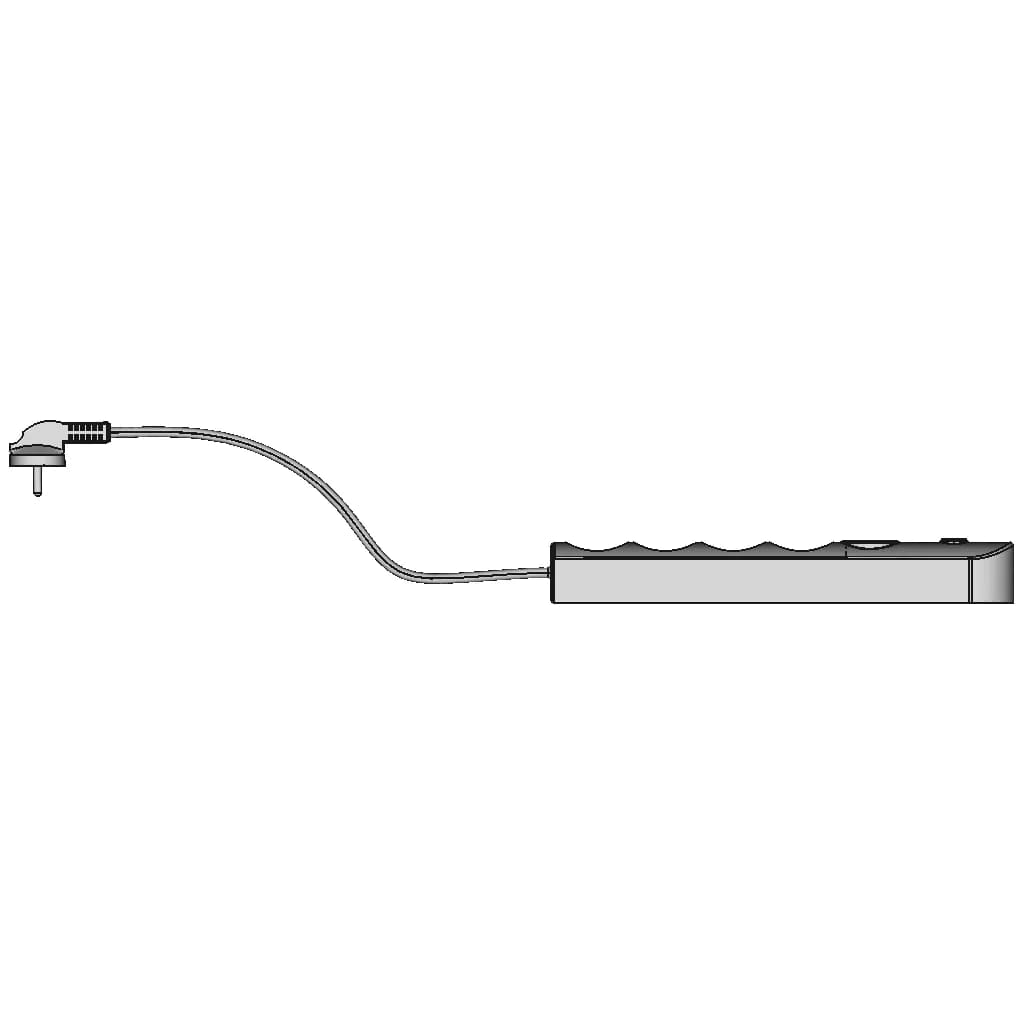 4 Way Electrical Extension Cord 1 | CAD Model for Energy Systems_0_0_degree_snapshot