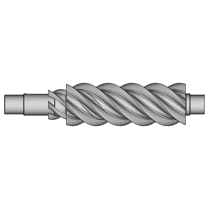Male Screw Of A Screw Compressor 1 | CAD Model for Energy Systems