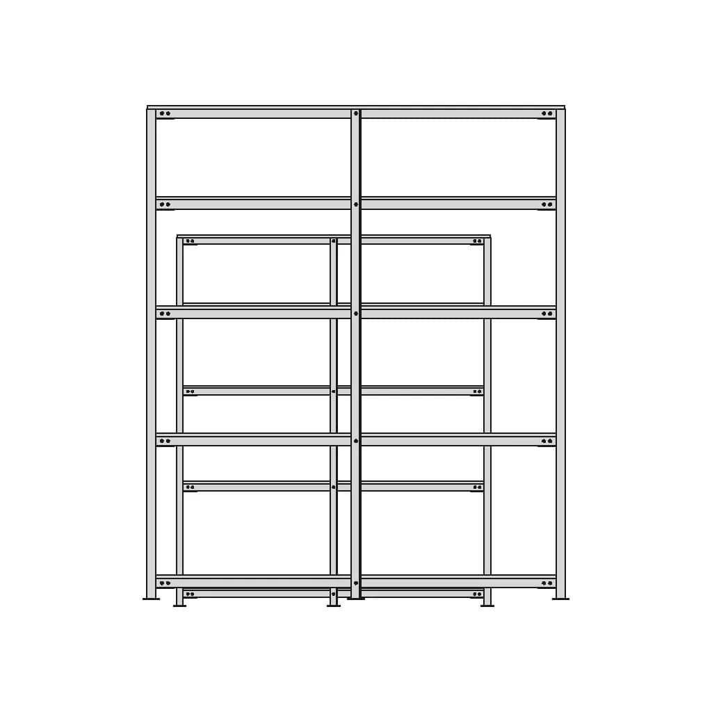 Item Storage Rack Shelf 1 | Industrial CAD Design_0_0_degree_snapshot