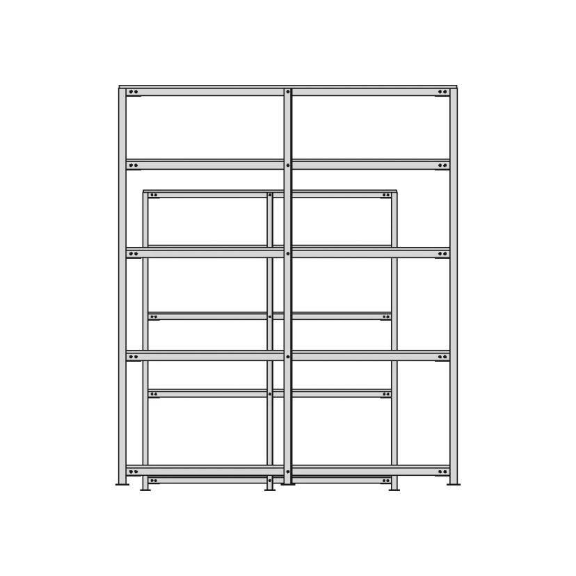 Item Storage Rack Shelf 1 | Industrial CAD Design