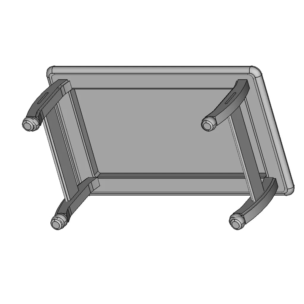 Wooden Table 65 | Industrial CAD Design_60_30_degree_snapshot