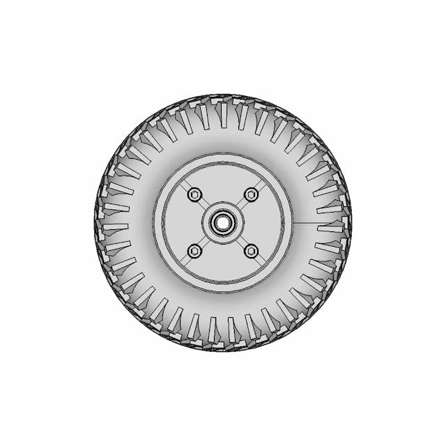 200 X 50 Mm Scooter Wheel Drum Brake | CAD Model for Energy Systems
