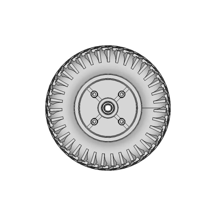 200 X 50 Mm Scooter Wheel Drum Brake | CAD Model for Energy Systems