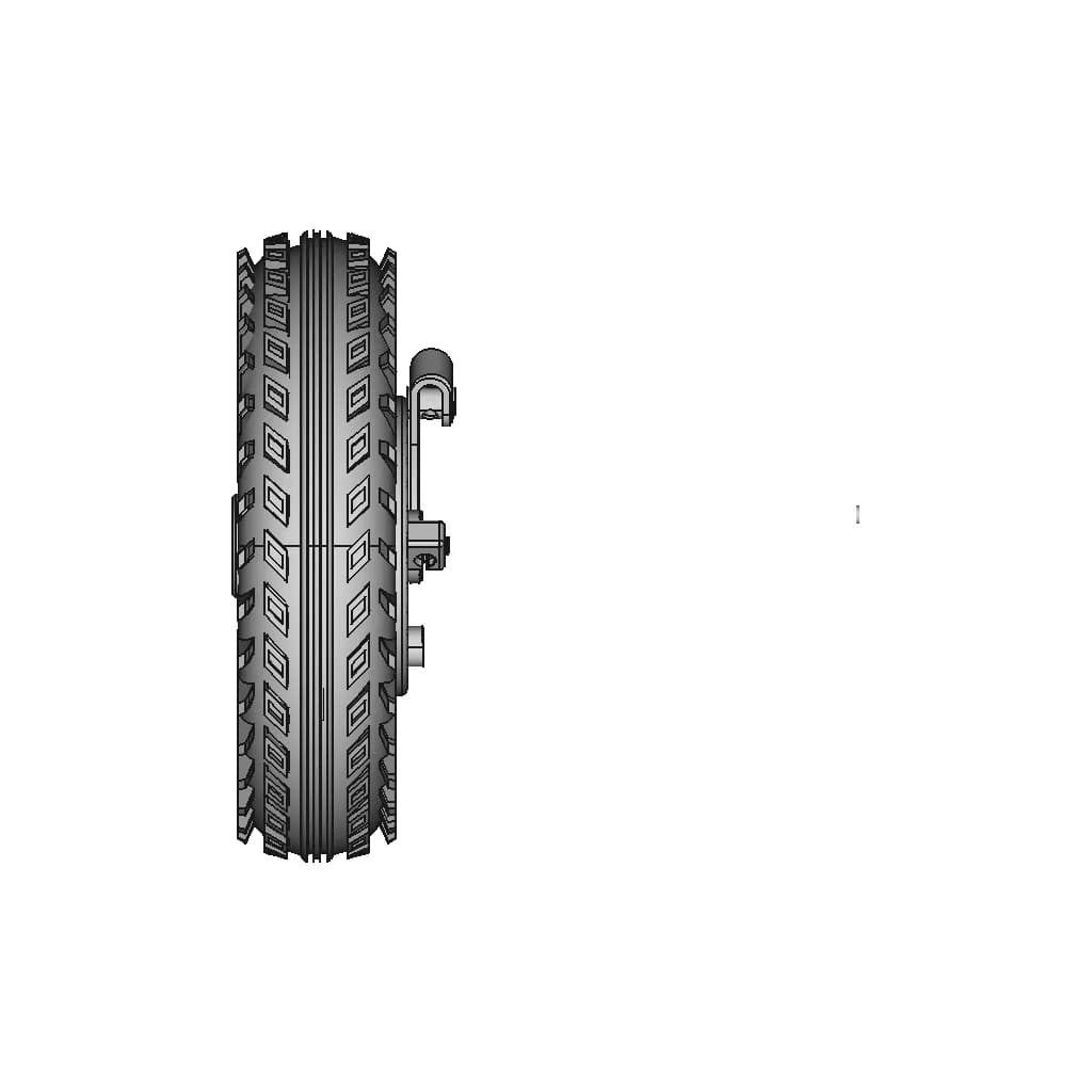 200 X 50 Mm Scooter Wheel Drum Brake | CAD Model for Energy Systems_0_90_degree_snapshot