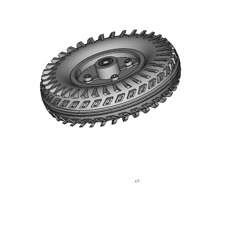200 X 50 Mm Scooter Wheel Drum Brake | CAD Model for Energy Systems_60_30_degree_snapshot