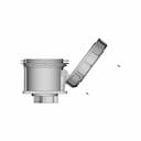 Built In Socket 32A 400V 3P E Ip67 | CAD Model for Energy Systems_0_90_degree_snapshot