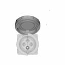 Built In Socket 32A 400V 3P E Ip67 | CAD Model for Energy Systems_270_0_degree_snapshot