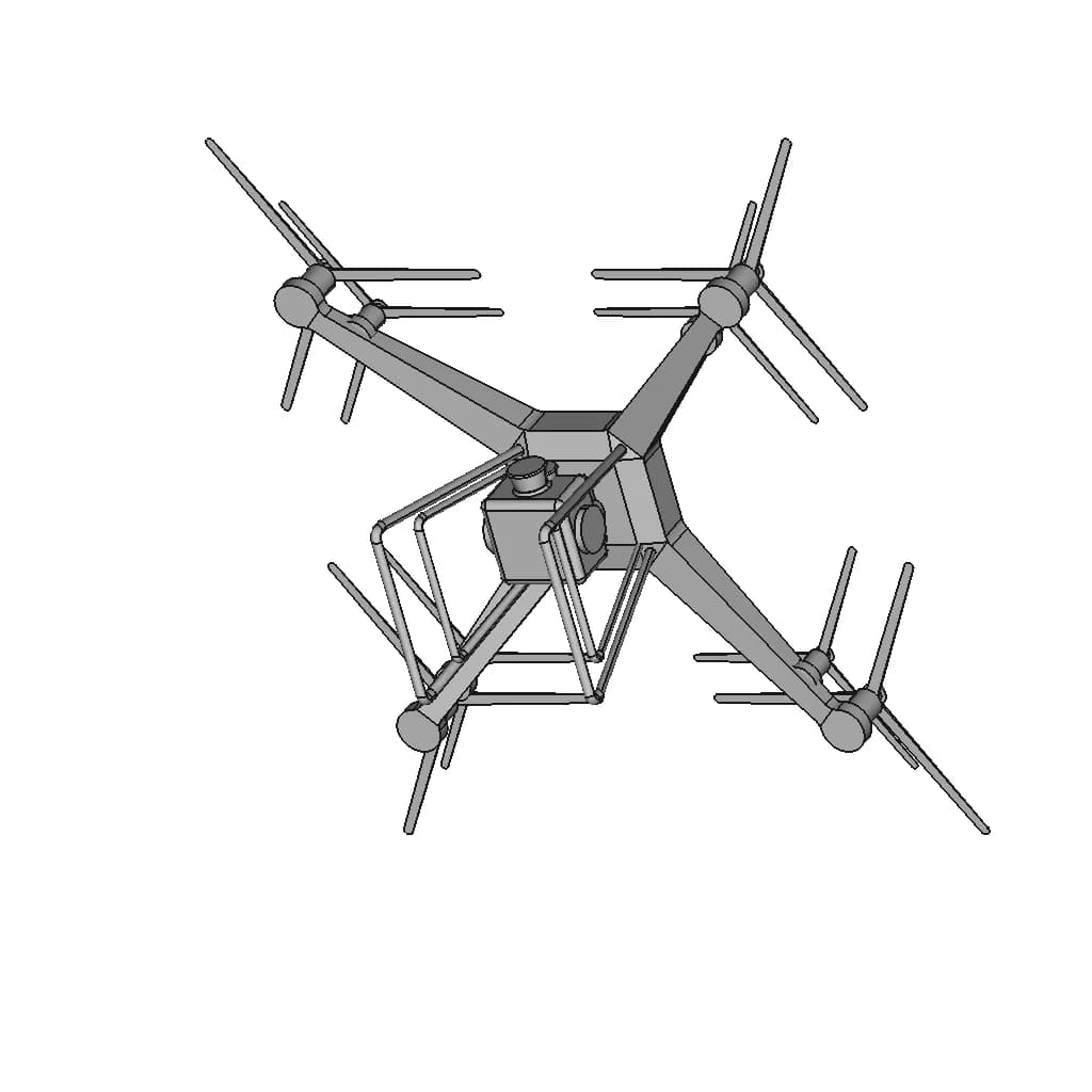Drone 724 | Industrial CAD Design_60_30_degree_snapshot