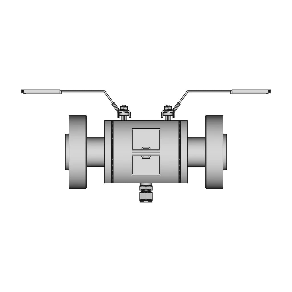 Double Block Bleed Valve 1 | CAD Model for Energy Systems_0_90_degree_snapshot