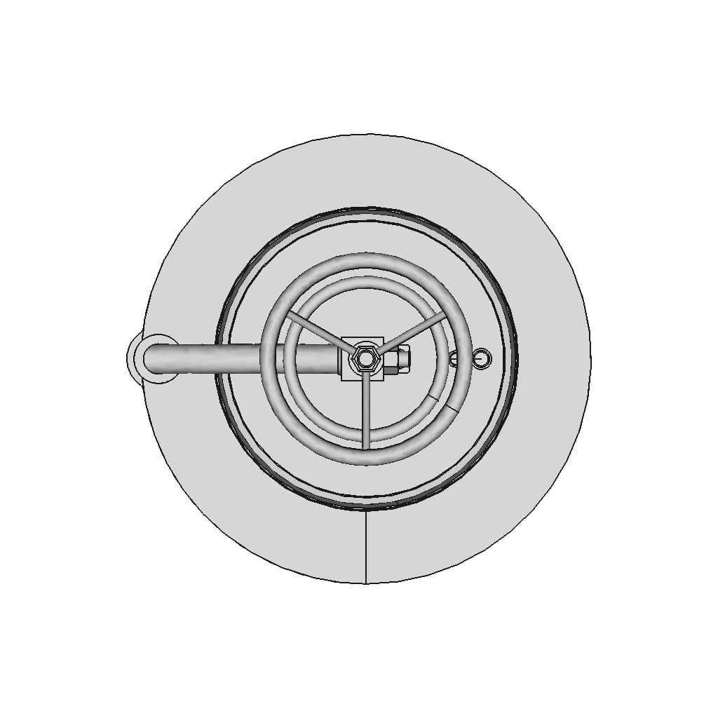 Quick Opening Closure 2 | CAD Model for Energy Systems_270_0_degree_snapshot