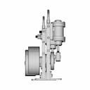 Single Cylinder Oscillating Steam Engine 7 | CAD Model for Energy Systems_0_270_degree_snapshot