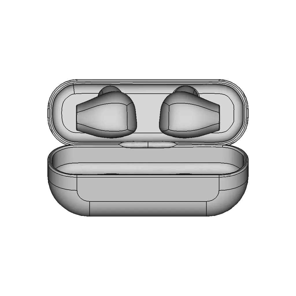 Airpods With Case 1 | Industrial CAD Design_0_0_degree_snapshot