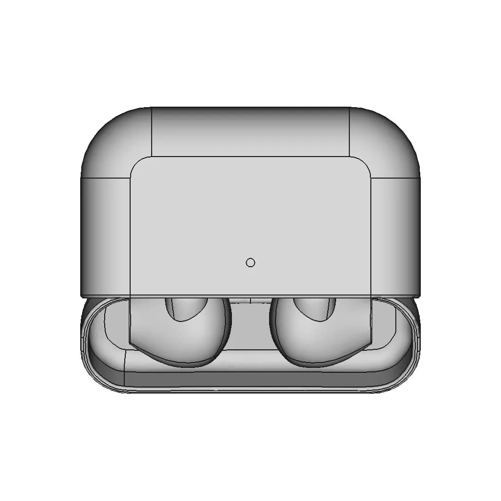 Airpods With Case 1 | Industrial CAD Design_270_0_degree_snapshot