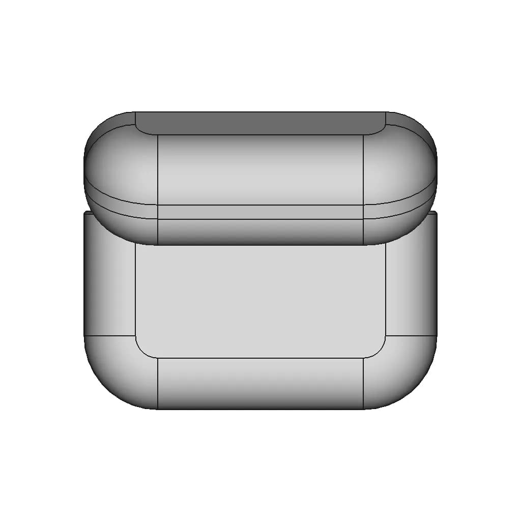 Airpods With Case 1 | Industrial CAD Design_90_0_degree_snapshot