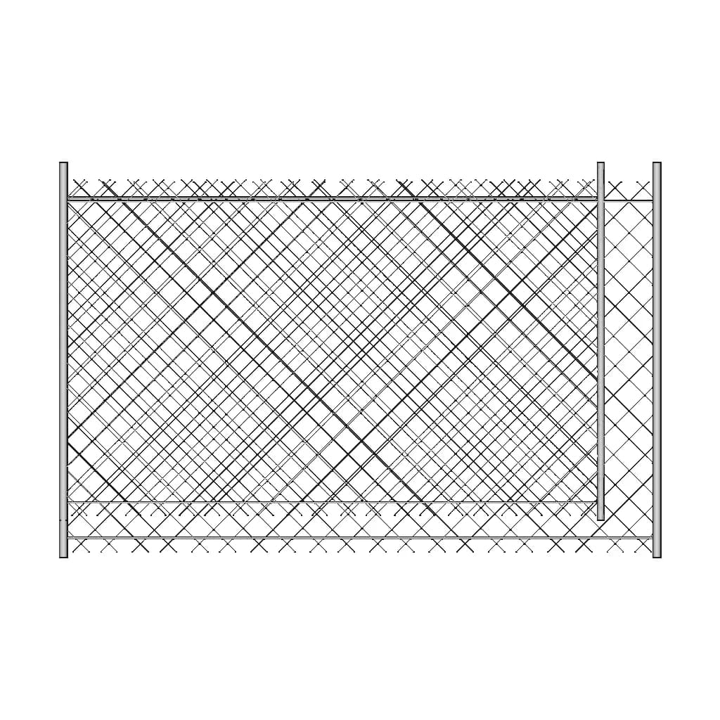 Fence 2M Height Rete Altezza 2 M Recinto | CAD Model for Energy Systems_270_0_degree_snapshot