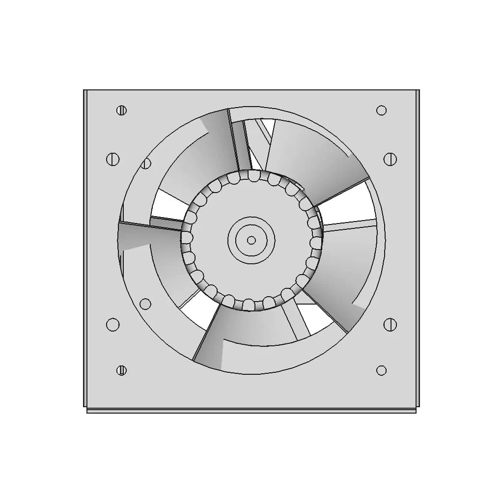 Fan 3212Jn Ebm Papst Plate 1 | CAD Model for Energy Systems_0_0_degree_snapshot