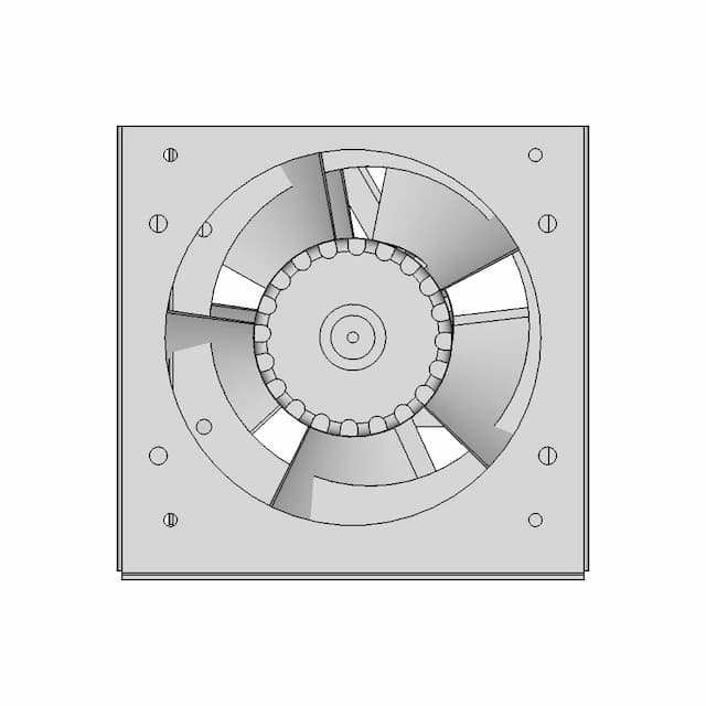Fan 3212Jn Ebm Papst Plate 1 | CAD Model for Energy Systems