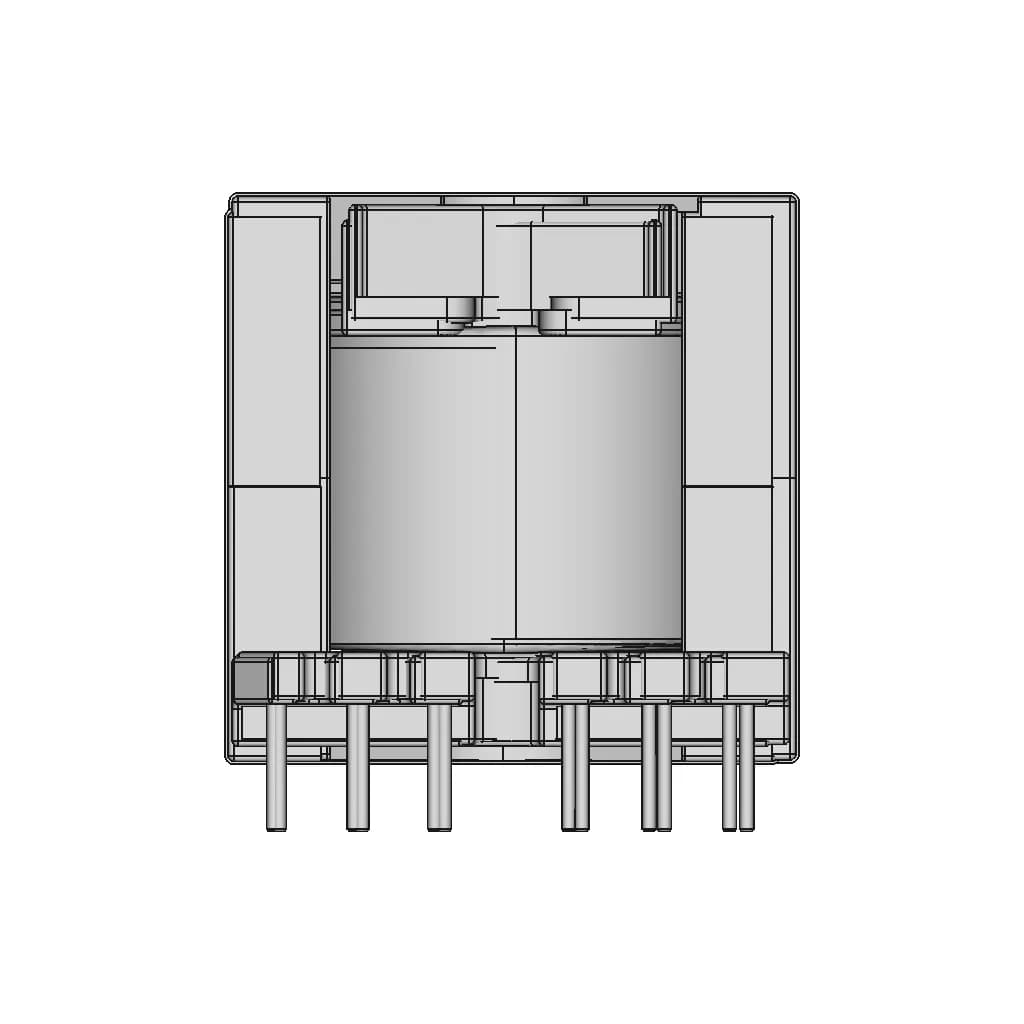 Pq 50 High Frequency Tranformer 1 | CAD Model for Energy Systems_0_270_degree_snapshot