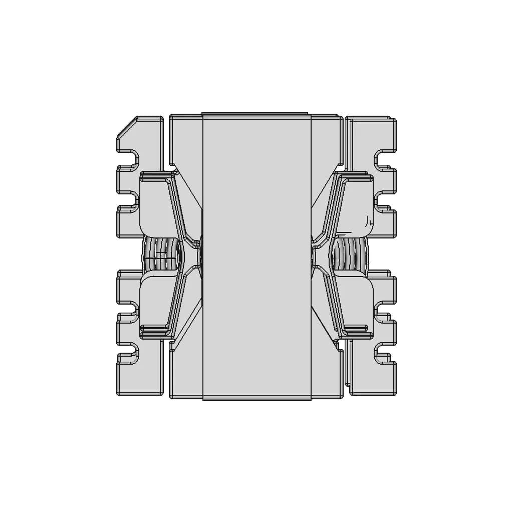 Pq 50 High Frequency Tranformer 1 | CAD Model for Energy Systems_270_0_degree_snapshot