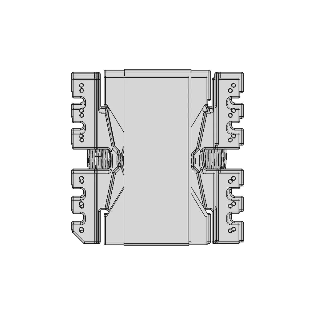 Pq 50 High Frequency Tranformer 1 | CAD Model for Energy Systems_90_0_degree_snapshot